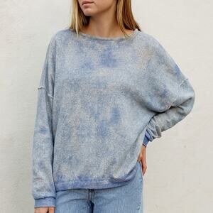 2/$15 Lucky Brand Tie Dye Crewneck Sweatshirt Blue Size S